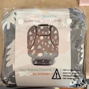 Gray Baby Car Seat Cover